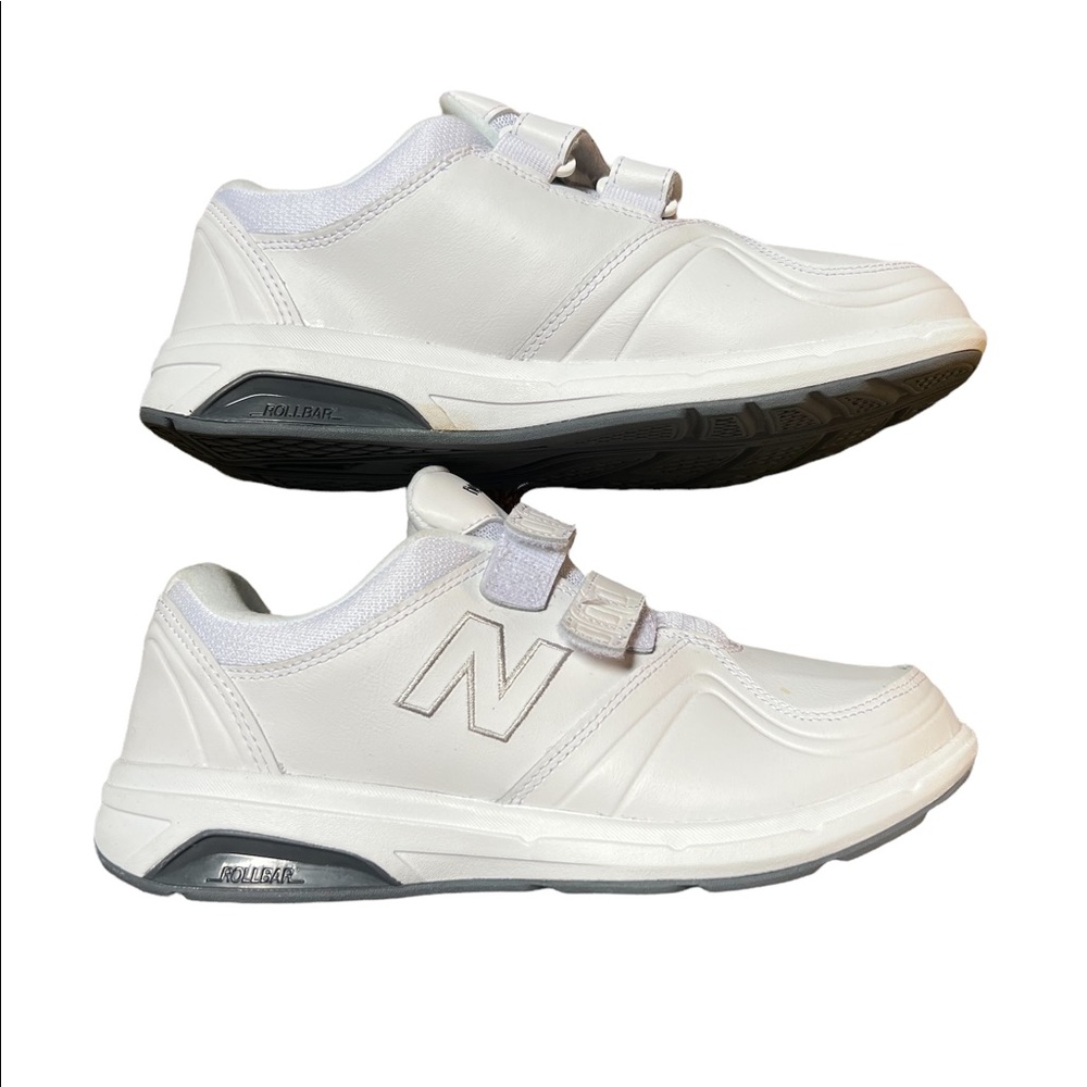 New Balance walking marche white leather  shoes